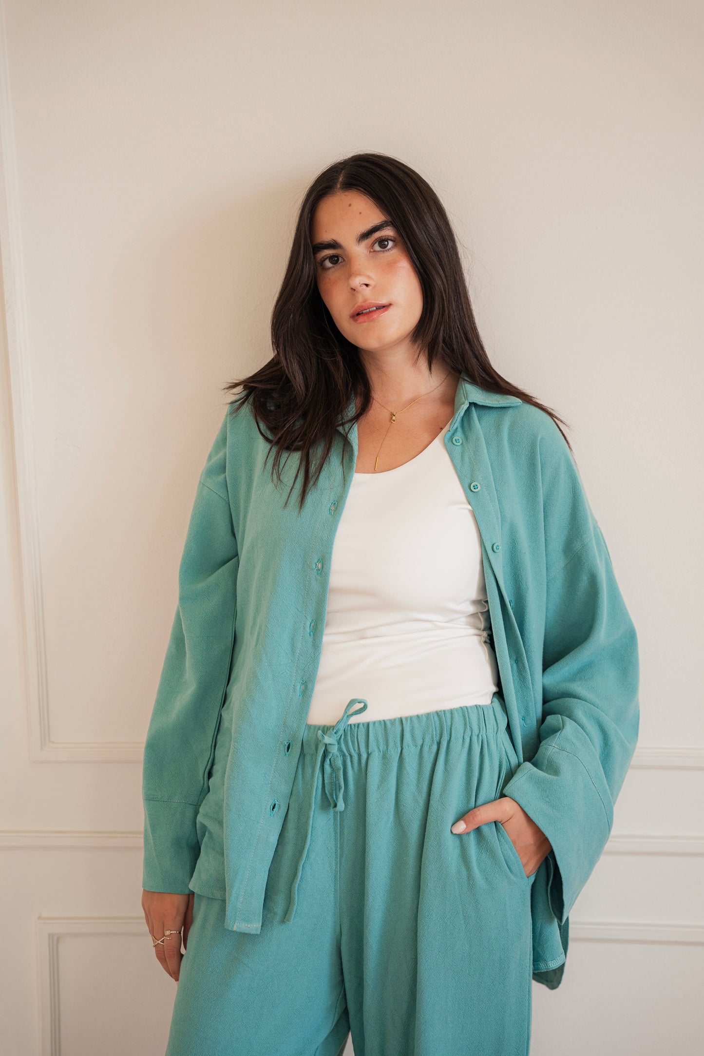 Lino - set in Teal