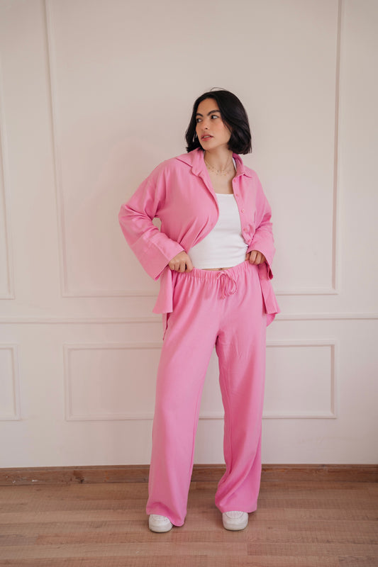 Lino - set in Candy pink