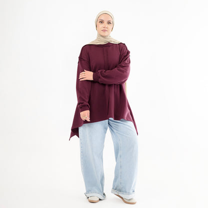 Drift Sweatshirt Maroon