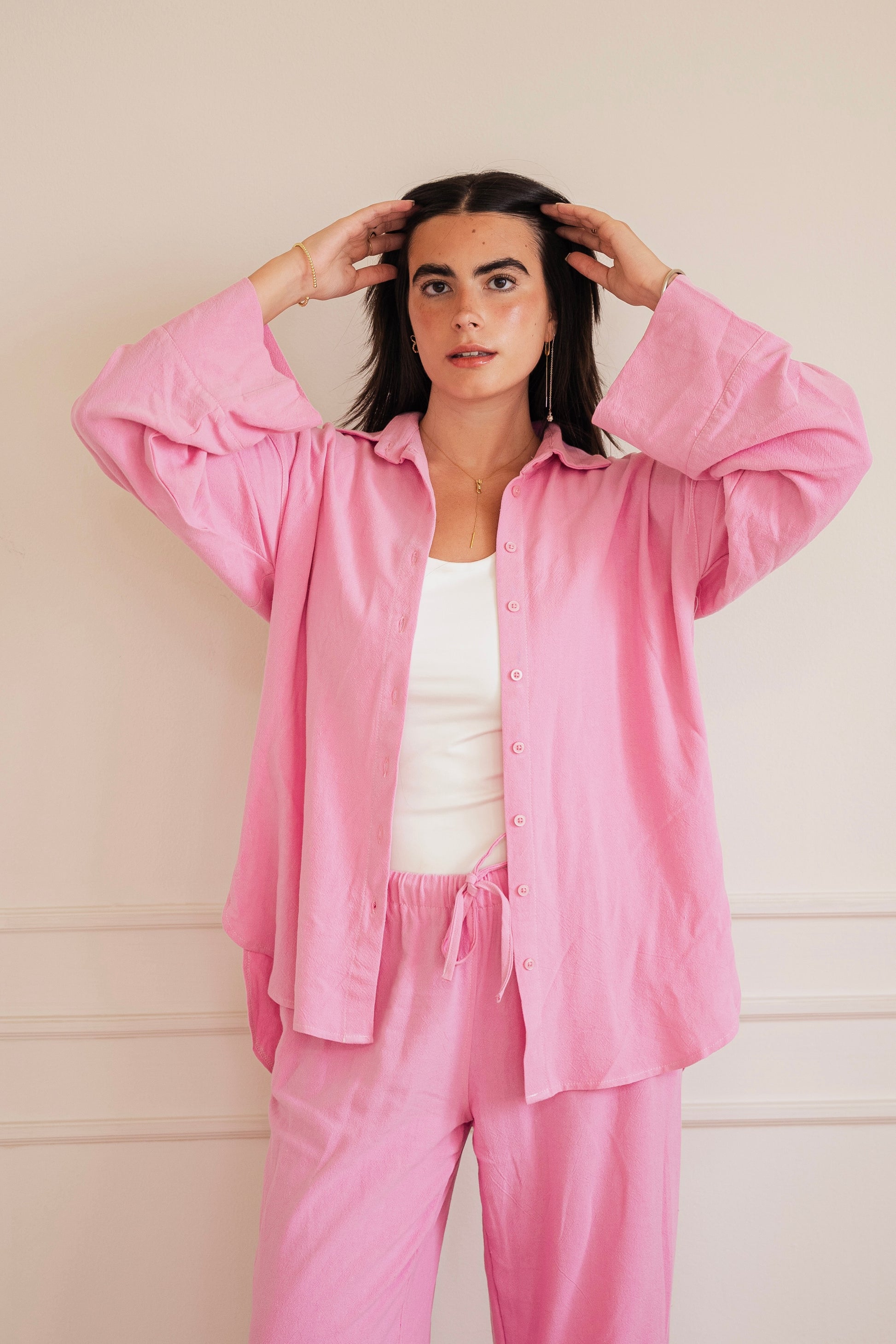 Lino - set in Candy pink