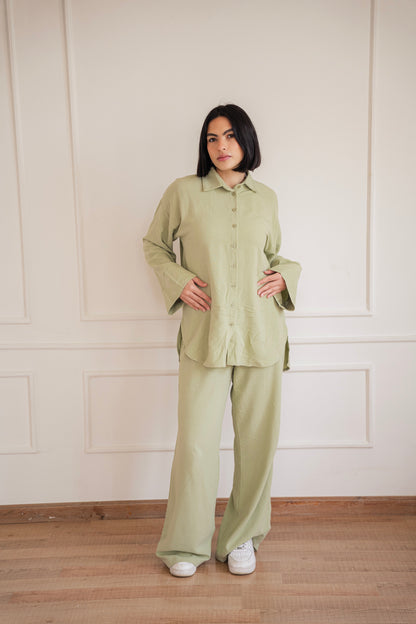 Lino - set in Pistachio