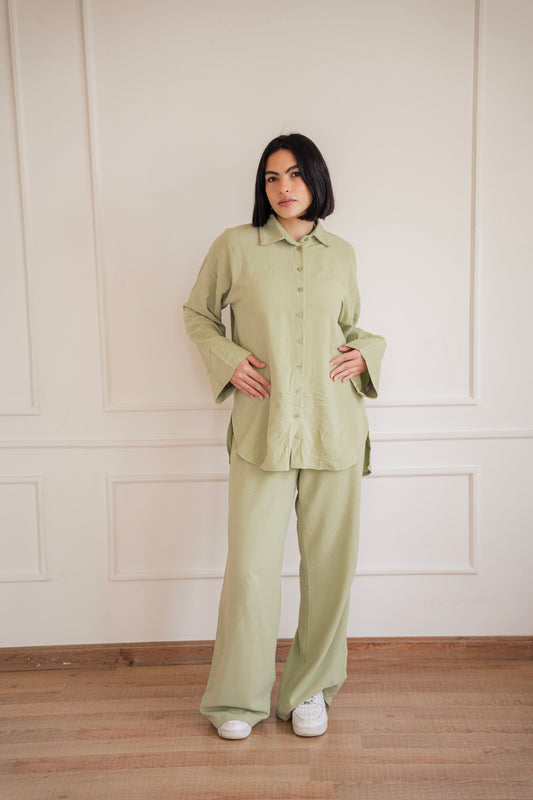 Lino - set in Pistachio