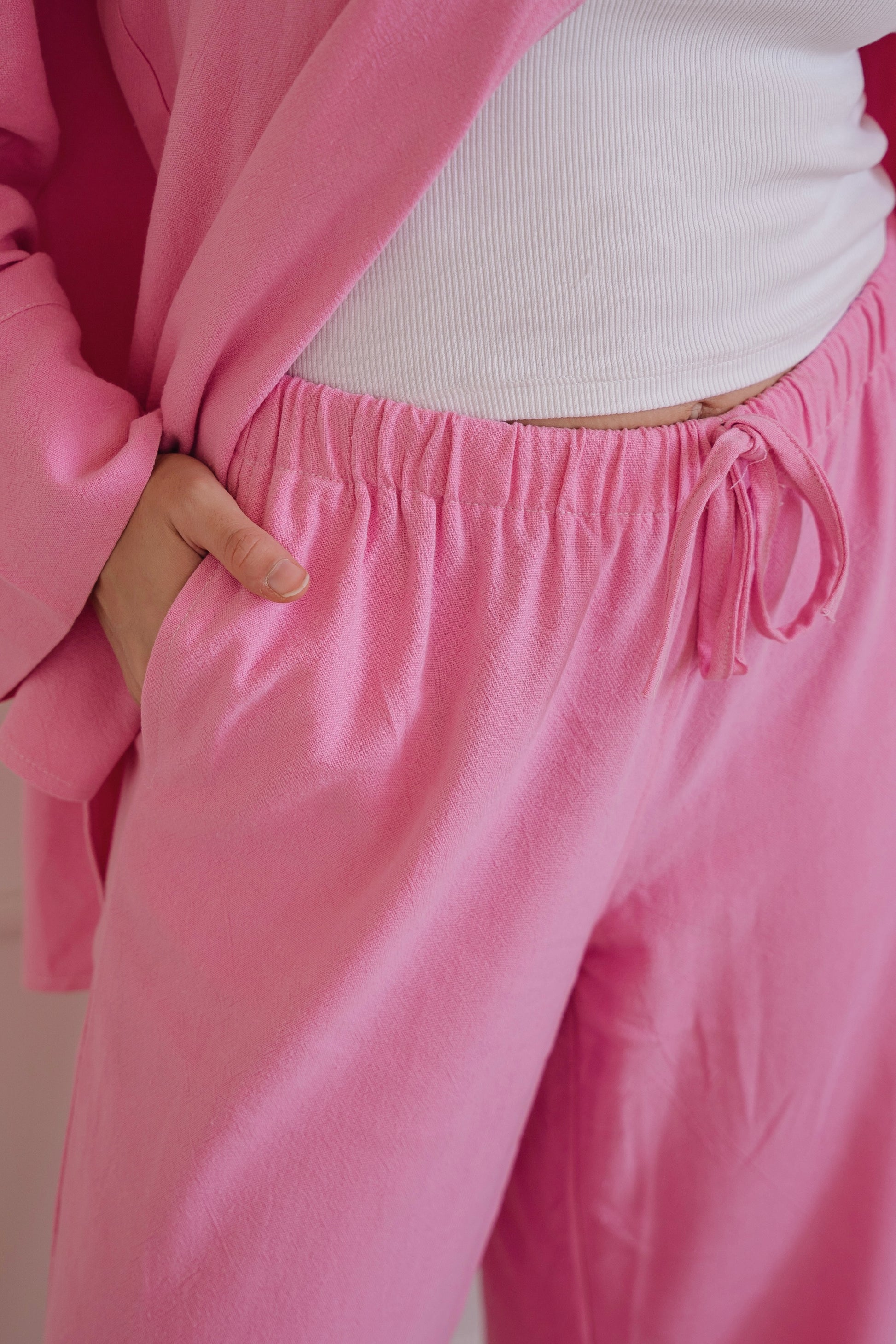 Lino - set in Candy pink