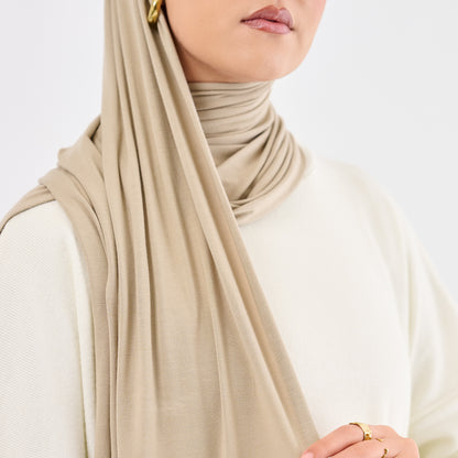 Beige jersey set