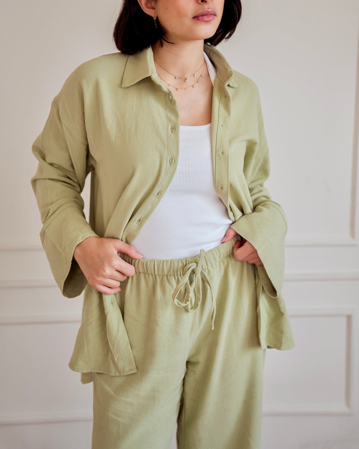 Lino - set in Pistachio