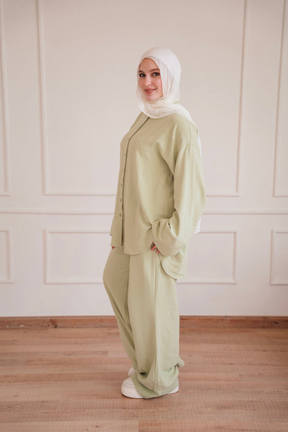 Lino - set in Pistachio
