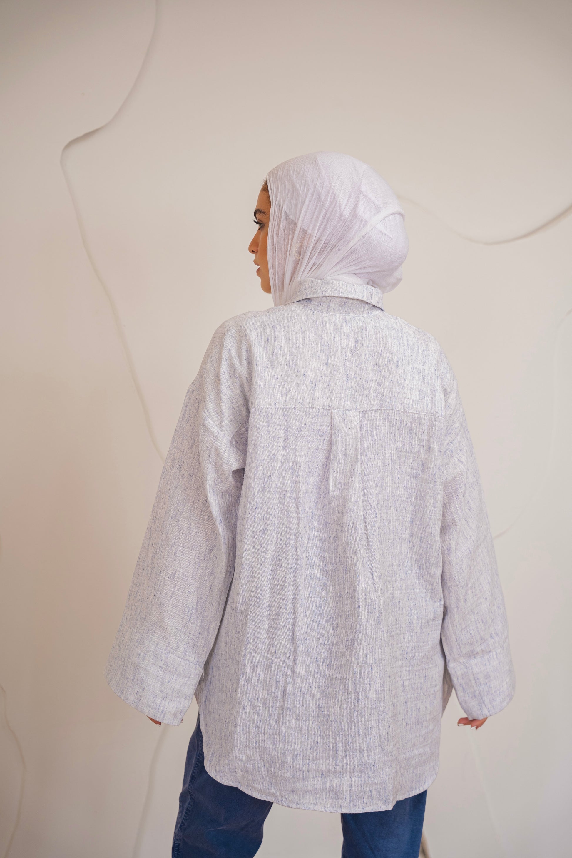 Foggy Sky - Cotton Muslin