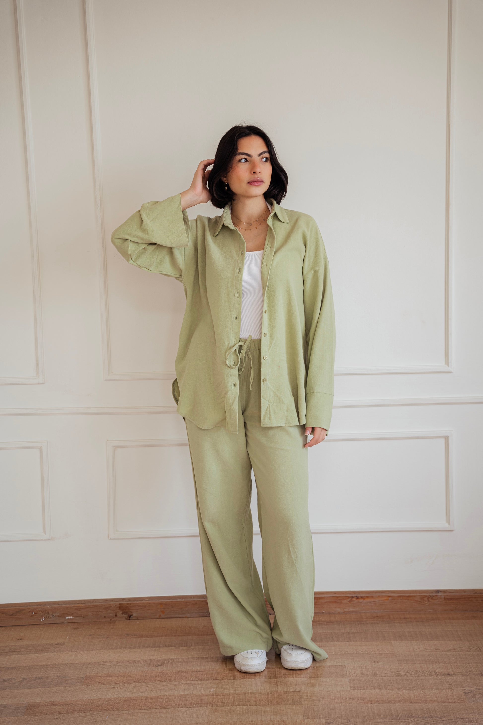 Lino - set in Pistachio