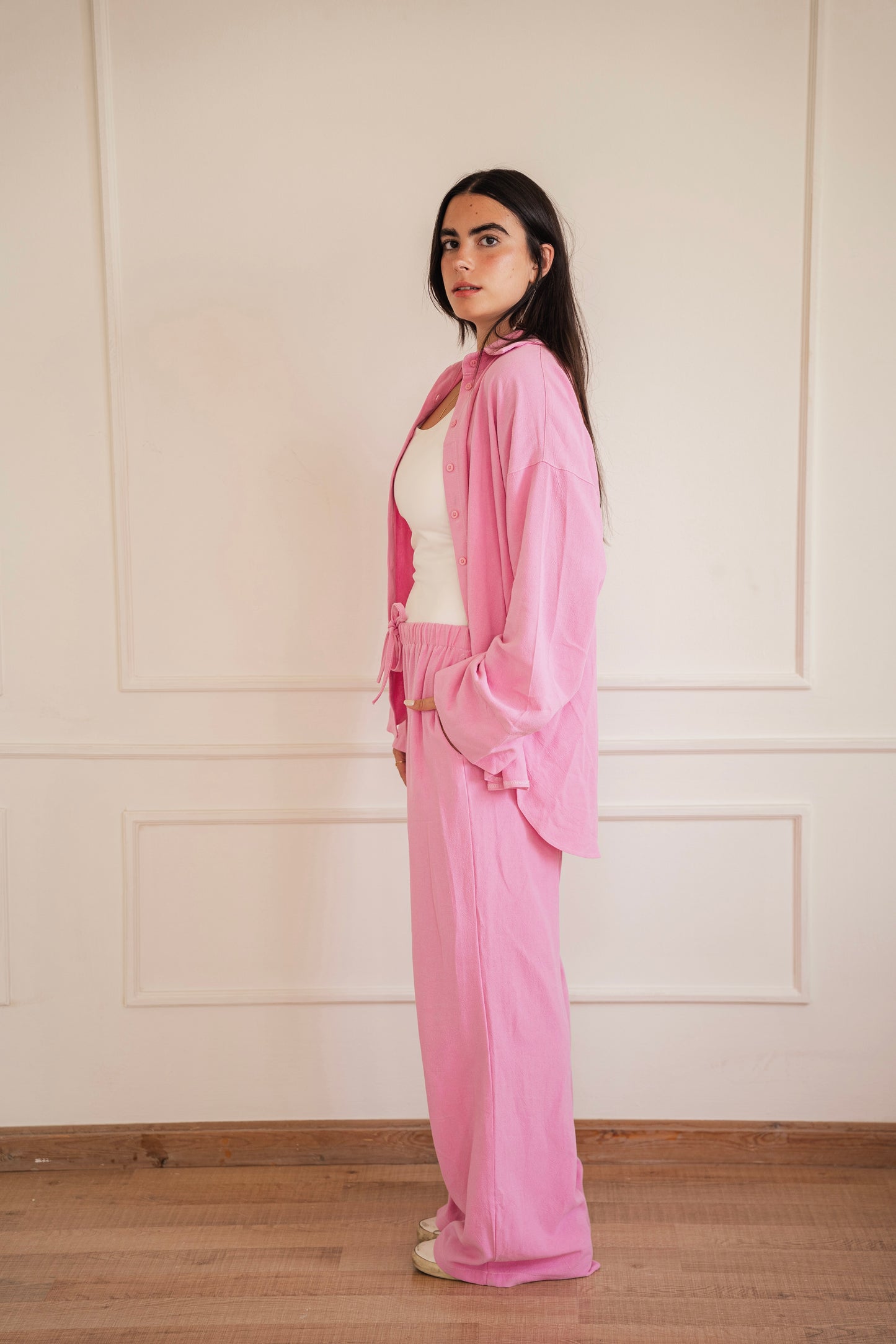 Lino - set in Candy pink