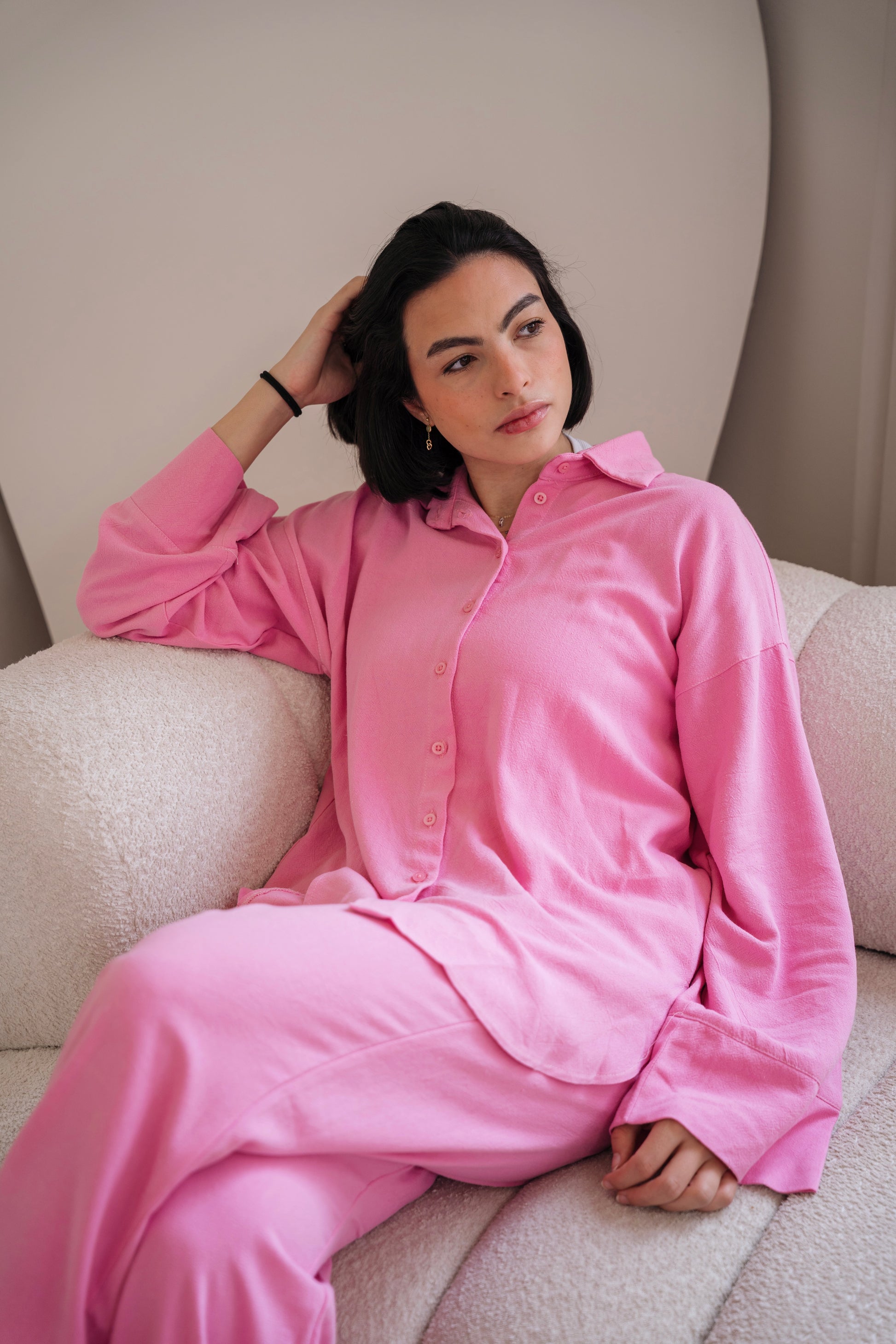 Lino - set in Candy pink