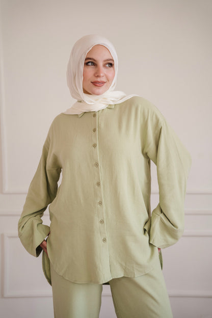 Lino - set in Pistachio