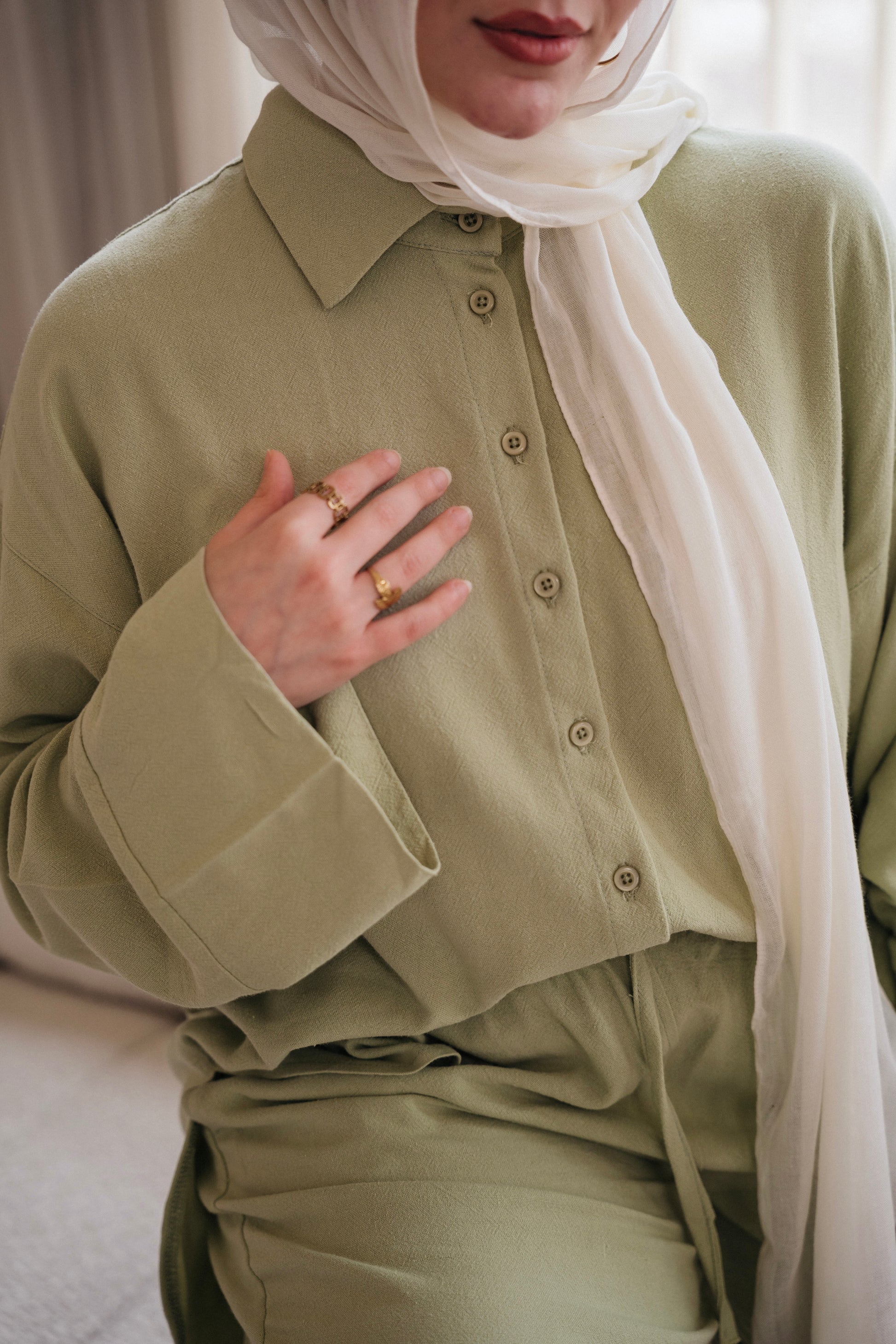 Lino - set in Pistachio