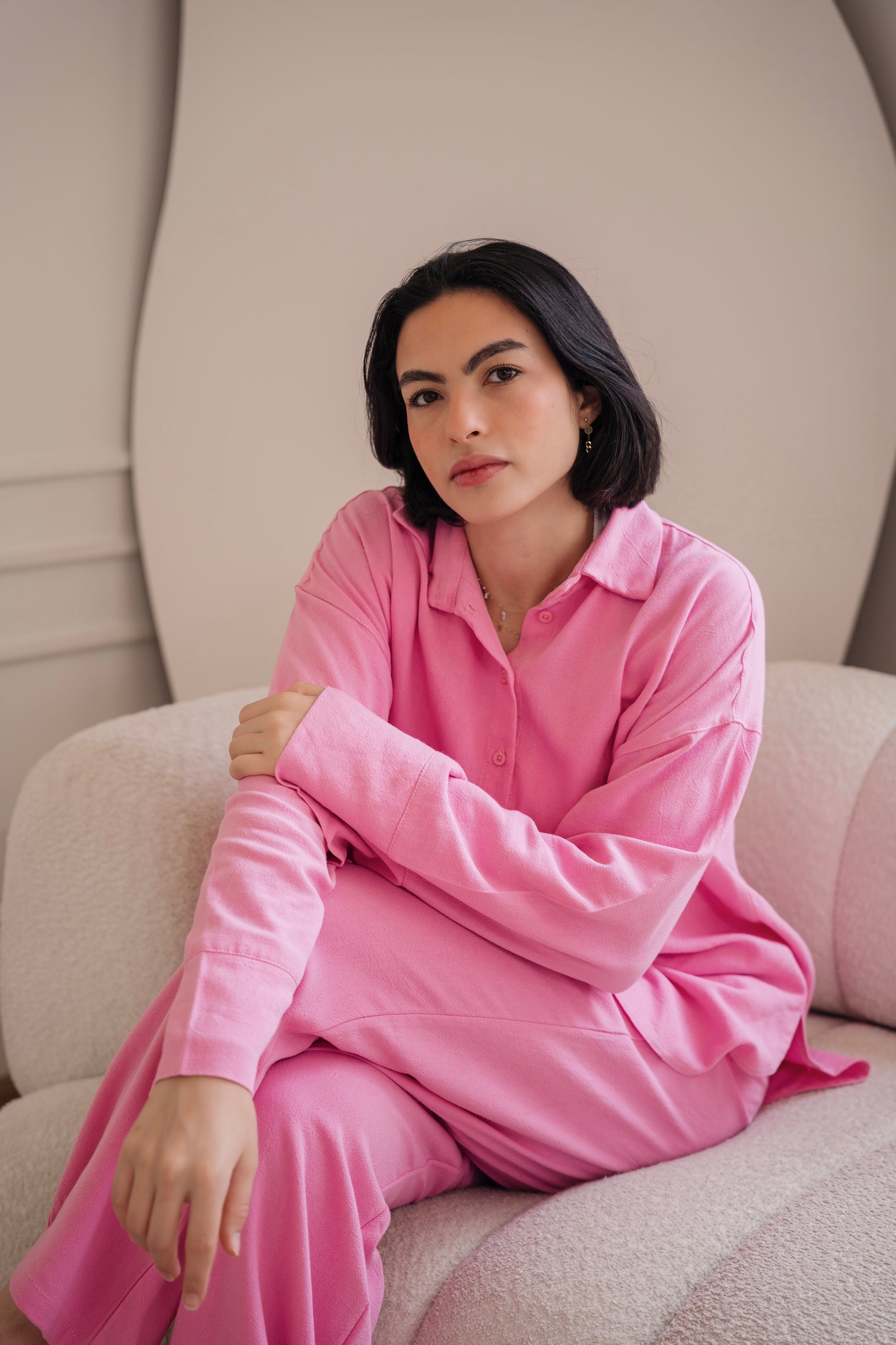 Lino - set in Candy pink