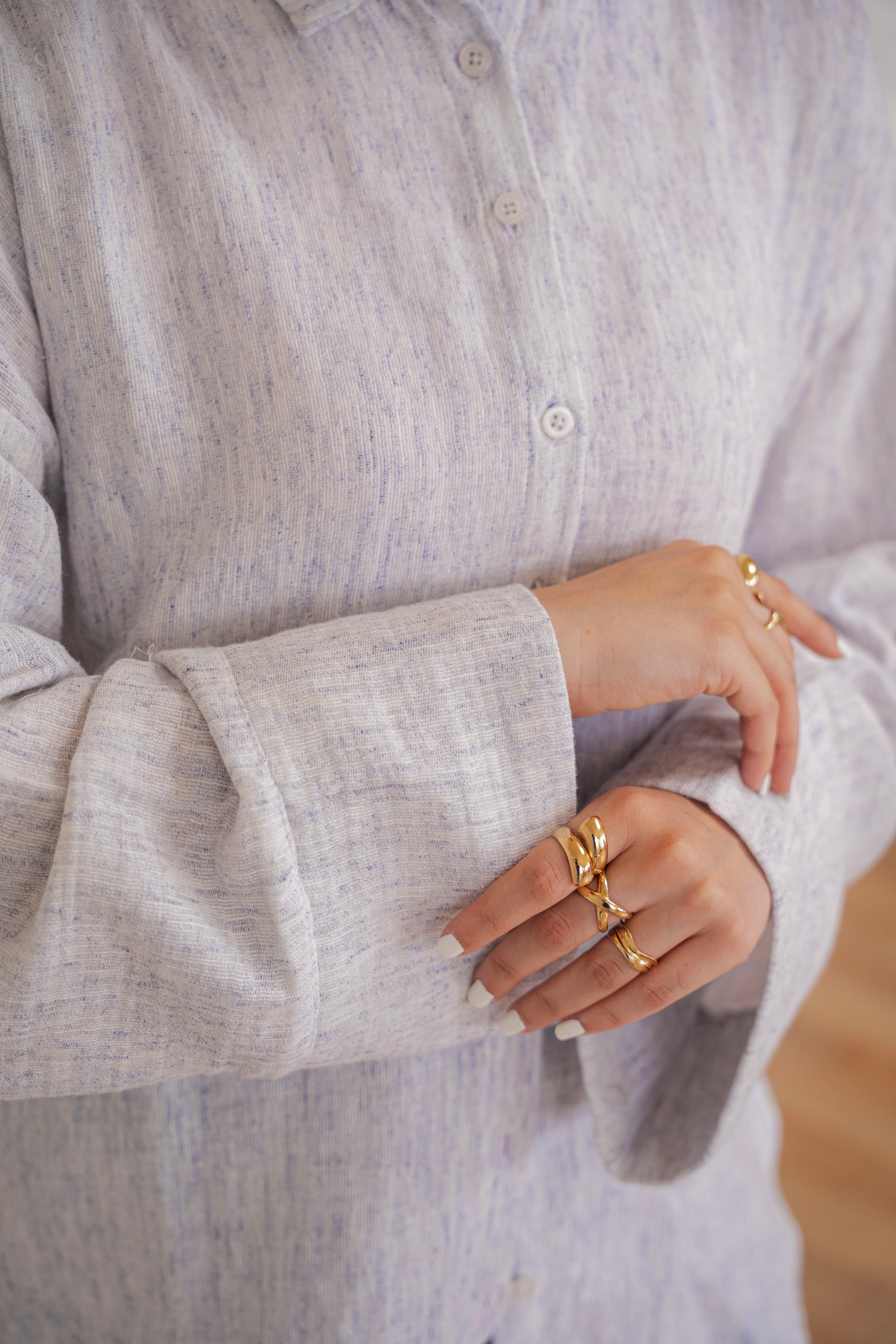 Foggy Sky - Cotton Muslin