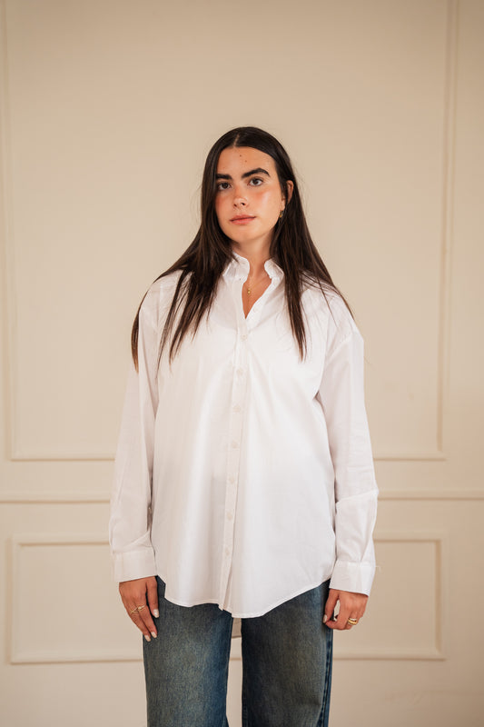 Ease shirt in popline White